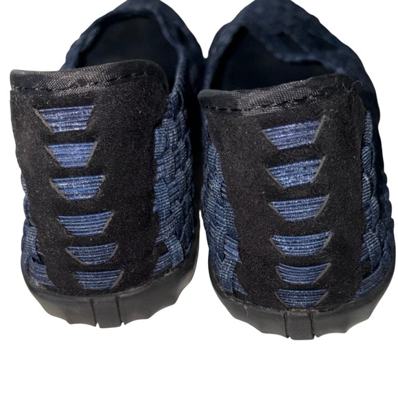 Bernie Mev Woven Comfort Flats Navy Slip On Womens EU 38 US 7.5 8 - Picture 4 of 5